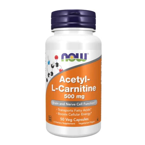 Now Foods Acetyl-L-Carnitine 500 Mg – 50 Veg Capsules In Pakistan