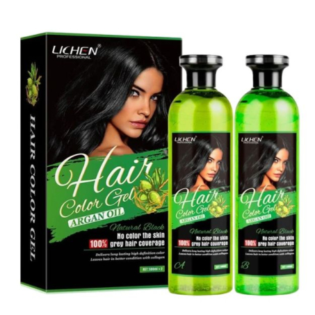 Lichen Hair Color Gel Natural Black Argan Oil In Pakistan