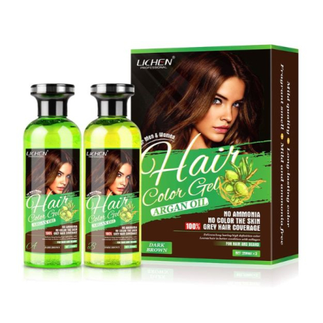 Lichen Hair Color Gel Dark Brown Argan Oil 250 Ml In Pakistan