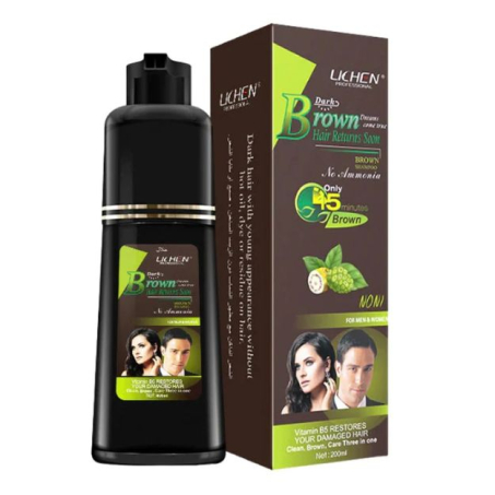 Lichen Hair Color Shampoo Dark Brown In Pakistan