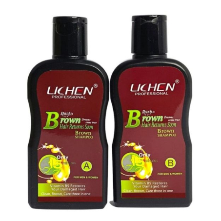 Lichen Dark Brown Hair Color Shampoo 200ml In Pakistan