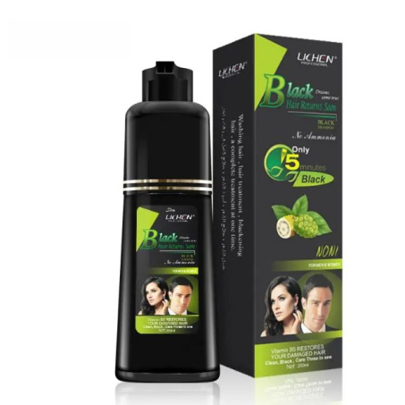 Lichen Hair Color Shampoo Natural Black In Pakistan