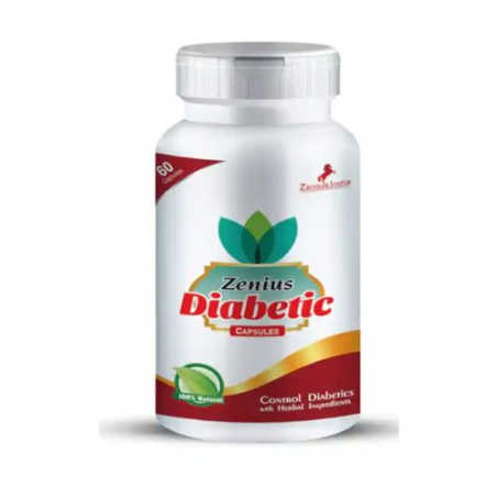 Zenius Diabetic Capsule For Sugar and Diabetes Control Medicine 100gm, 60 Capsules In Pakistan