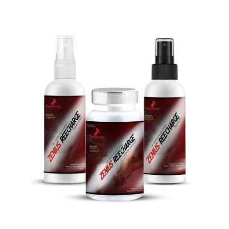 Zenius Recharge Kit For Male (30 Capsules & 30ml Oil & 30ml Spray) In Pakistan