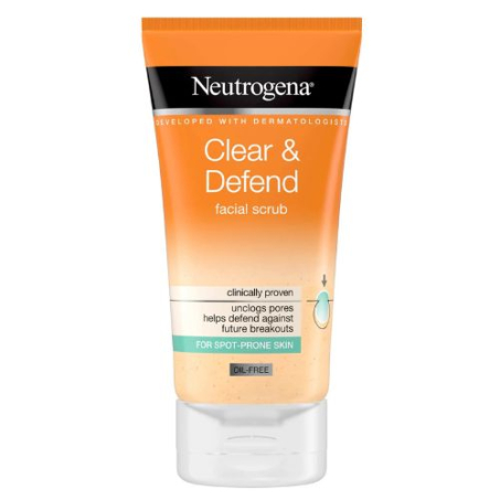 Neutrogena Clear Defend facial scrub 150ml In Pakistan