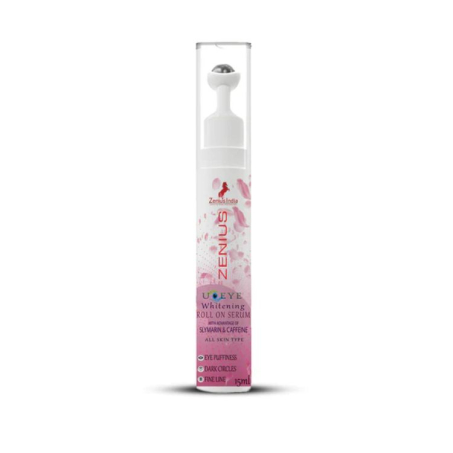 Zenius Under-Eye Whitening Roll On Serum For Puffiness, Wrinkles & Dark Circles, 15ml