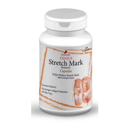 Zenius Stretch Mark Capsule For Body Stretch Marks Removal 100gm, 60 Capsules In Pakistan