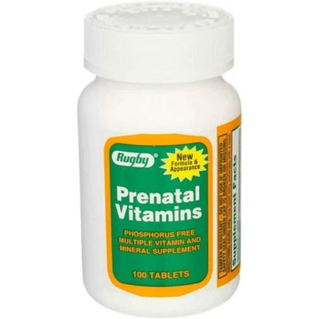 Rugby Prenatal Vitamins Tablets, 100 Count In Pakistan