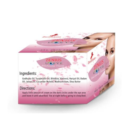 Zenius U-Eye Cream For Under Eye Dark Circles, Puffiness and Fine Lines, 50gm