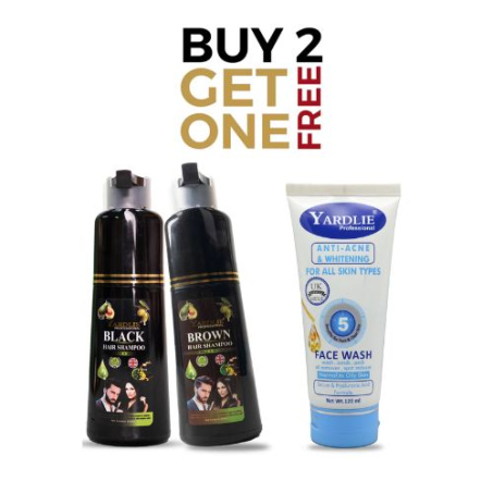 Pack of 2 Dark Brown With Free Yardlie Anti Acne Face Wash In Pakistan