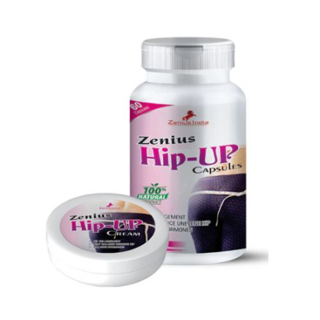 Zenius Hip Up Kit For Hip Enhancing & Butt Tightening (50gm Cream & 60 Capsules)
