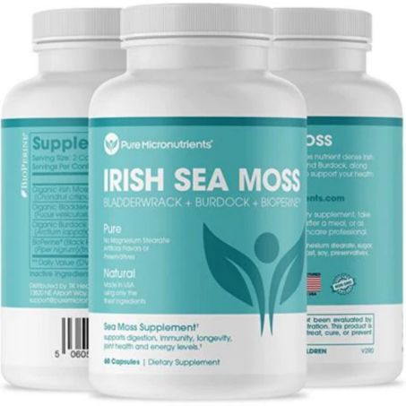 Pure Micronutrients Sea Moss Capsules -60 count In Pakistan