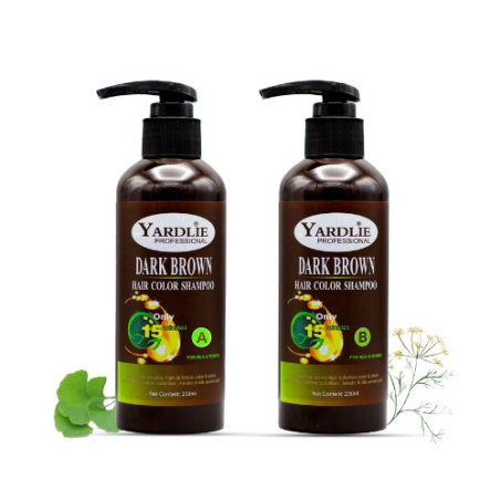 Hair Color Shampoo Mixing Paste Dark Brown Yardlie 460ml In Pakistan