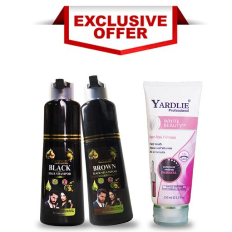 Pack of 2 Dark Brown and Yardlie Whitening Face wash In Pakistan
