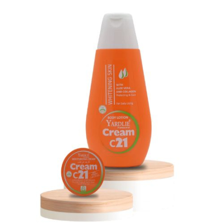 Yardlie Moisturizing Lotion and C21 Cream Combo with Aloe Vera Extract In Pakistan
