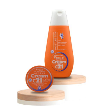 Yardlie Moisturizing Lotion and C21 Cream Combo Price In Pakistan