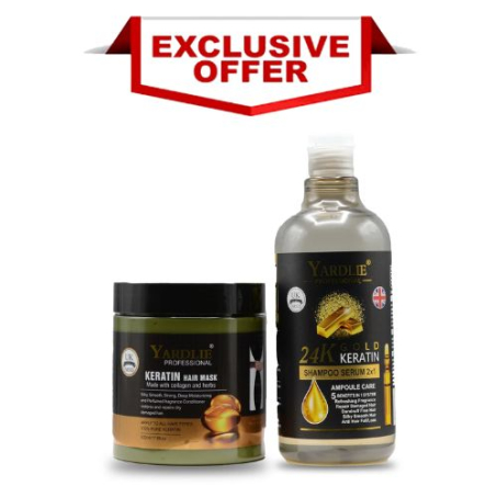 Yardlie Professional 24K Gold & Collagen Mask Hair Treatment In Pakistan