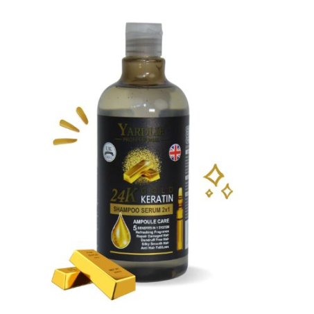 Yardlie Professional 24K Gold Shampoo Serum 2X1 500ml In Pakistan