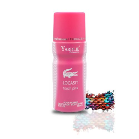 Yardlie Professional LOCASIT TOUCH PINK Body Spray 150ml In Pakistan