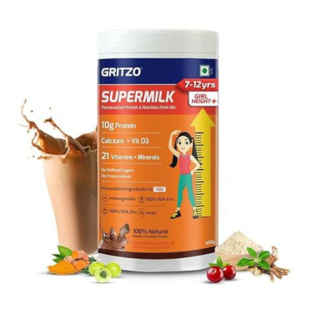 Gritzo SuperMilk Height+ (7-12y Boys), 10g Protein Pakistan