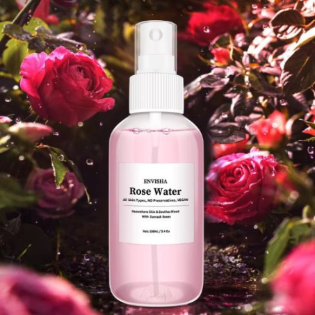 ENVISHA Rose Water For Face Facial Toner Organic Serum In Pakistan