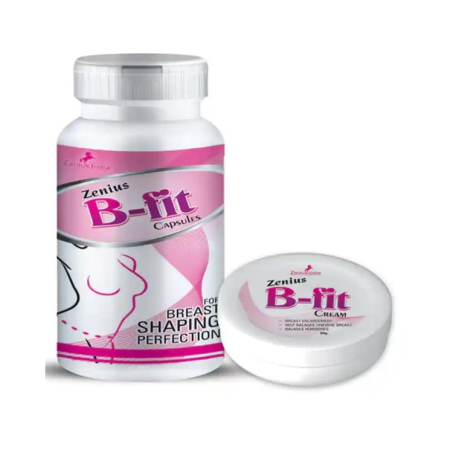 Zenius B Fit Kit For Breast Size Growth Capsule & Cream, 60 capsules & 50gm cream