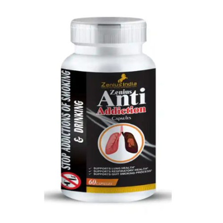 Zenius Anti Addiction Capsule For Alcohol Addiction Treatment 100gm, 60 Capsules