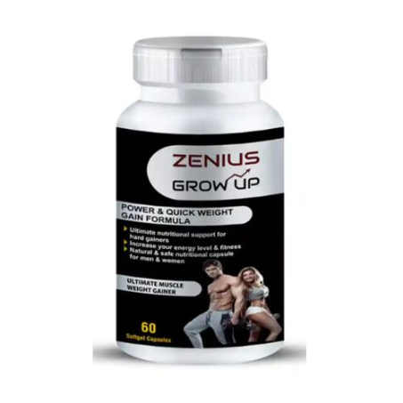 Zenius Grow Up Capsule For Weight Gain For Men & Women 100gm, 60 Capsules 