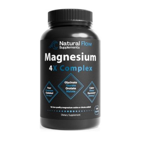 Magnesium 4X Complex - Glycinate Taurate Malate and Orotate 120 Capsules In Pakistan