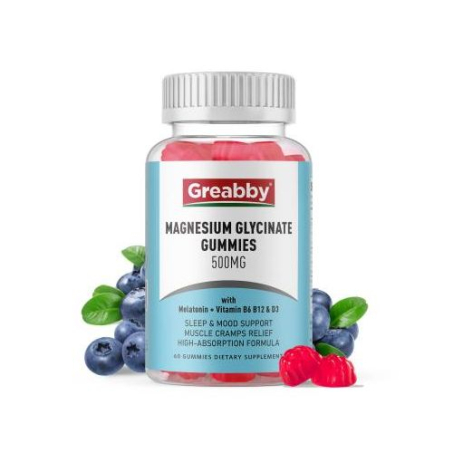 Magnesium Glycinate Gummies 500mg by Greabby In Pakistan