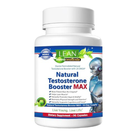 Lean Nutraceuticals – Natural Testosterone Booster + Dhea – 180 Capsules