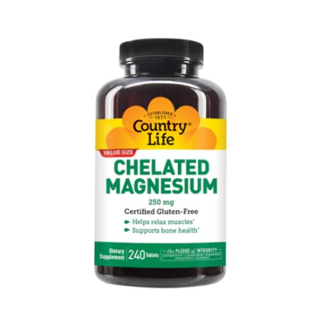 Country Life Chelated Magnesium 250MG - Relax Muscles Exclusively In Pakistan