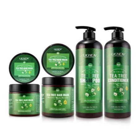 Lichen Professional Tea Tree Shampoo and Conditioner Hair Mask Set (Pack Of 3) 