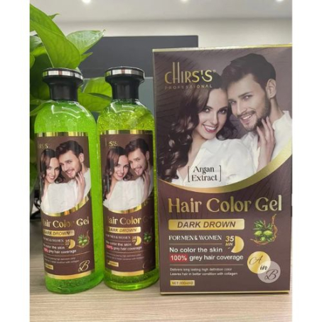 Chirs Professional Hair Color Gel For Men & Women With Argan Extract Dark Brown In Pakistan