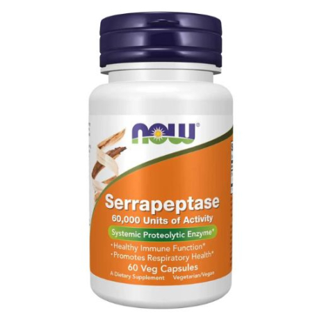 Now Foods Serrapeptase 60,000 Units Capsules in Pakistan